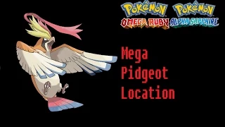How To Find Pidgeotite (Mega Pidgeot) Pokemon Omega Ruby Alpha Sapphire Location
