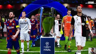 PES 2020 | Juventus vs Barcelona | Final UEFA Champions League UCL | C.Ronaldo vs Messi | Gameplay