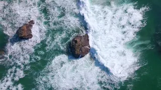 FREE STOCK VIDEO FOOTAGE - Ocean Waves and Rock