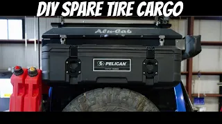 My Unique Solution For A DIY Spare Tire Cargo Box