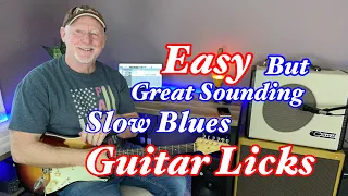 Easy Slow Blues Guitar Licks