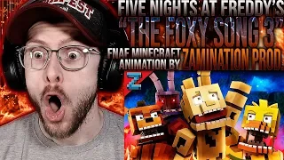 Vapor Reacts #1047 | THE FOXY SONG 3 MINECRAFT ANIMATION "Don't Forget" by ZAMination Prod. REACTION