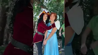 Captain Hook meets Wendy #peterpan #captainhook #wendydarling #disneycosplay