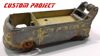 Corgi Volkswagen T1 Custom project "Occasional bus". Toy model cast.