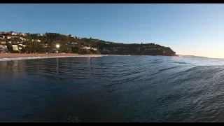 Cute and Glassy beach break - Bodyboarding POV