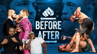 NOBODY NEVER WANT IT A REMATCH🙅🏽‍♂️...BEFORE and AFTER Fighting KHABIB Nurmagomedov (REACTION)