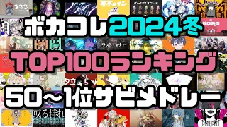 ボカコレ2024冬TOP100ランキングサビメドレー　50位～1位