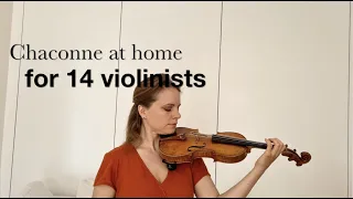 Chaconne at Home for 14 violinists