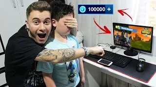 CRIANÇA VICIADA EM FORTNITE GANHA 10.000 V BUCKS POR TIRAR NOTA BOA NA ESCOLA