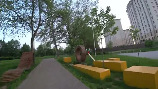Вечерний Нальчик Езда на велосипеде  Проспект Ленина часть 1
