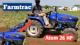 Farmtrac atom 26 4WD mini tractor Review| 26Hp good performance tractor|#livingatvillage#Tractorid