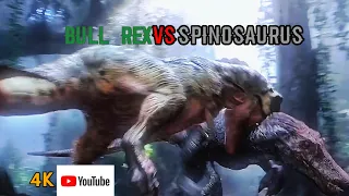 Bull Tyrannosaurus￼ Rex versus JP3 ￼Spinosaurus in 4K free to copyright ©