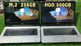 M.2 256GB VS HDD 500GB Speed Test | HP 640 G2 Core I5 6th Gen | Speed Test in Windows 10