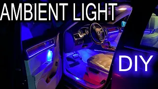 Installing ambient light system into Volkswagen Touareg 2012 (guide)