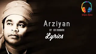 Arziyan Lyrics  By Ar Rahman  Maula Maula Lyrics || Javed Ali  Lyrics
