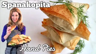 SPANAKOPITA TRIANGLES with filo pastry. INSANELY DELICIOUS!
