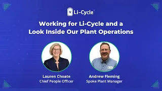 Working for Li-Cycle and a Look Inside our Plant Operations