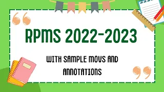 RPMS 2022-2023 with sample MOVS and Annotations