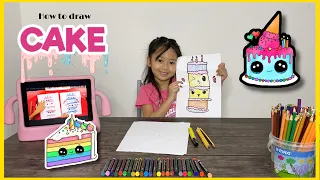 How to draw a Cake Tower Folding Surprise