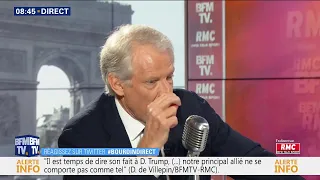 Le coup de gueule de Dominique de Villepin contre le plan pour les Proche Orient