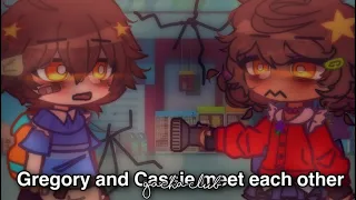 Gregory and Cassie meet each other! *Fnaf SB Ruin DLC* || gacha club 🔦