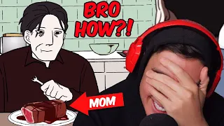 His Mom Dissappeared & They Accidentally Ate Her For Dinner..(Reacting To "True" Scary Animations)