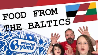 AMERICANS Eat Food from THE BALTICS | Universal Yums subscription box | international food | 🇺🇸