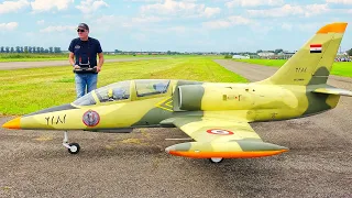 XXXL 80KG L-39 ARAB AIR FORCE RC TURBINE JET DEMONSTRATION FLIGHT