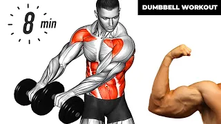 FULL BODY DUMBBELL WORKOUT at Home (Muscle Building)