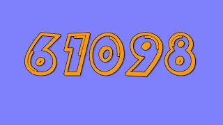 Colorful Numbers 0 to 110000