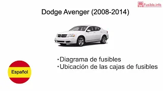 Diagrama de fusibles Dodge Avenger (2008-2014)