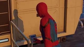 [4K HDR] Spider-man PS4 Pro Homecoming Suit FREE ROAM #6