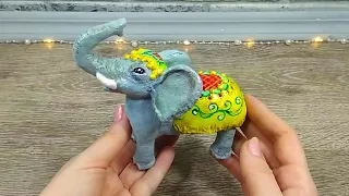 DIY.Слоник своими руками.Как сделать слона.Поделки.Мастер-класс. Elephant craft.