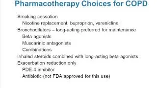 Management of COPD: Update