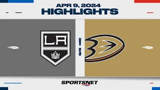 NHL Highlights | Kings vs. Ducks - April 9, 2024