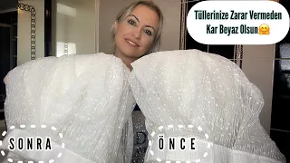 Tül Perde Nasıl Yıkanır? ! | Uğraşma Yok Yıka As! | Kar Gibi Bembeyaz Tülleriniz Olsun!