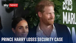 BREAKING: Prince Harry loses legal challenge against his security levels in UK