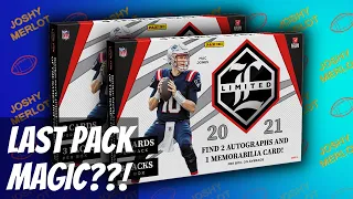 2021 Limited Football Hobby Boxes (rookie patch auto)