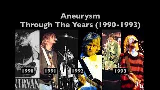 Nirvana - Aneurysm Through The Years Comparison (1990-1993)