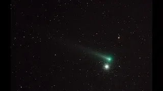 Comet C/2021 A1 (Leonard) near M3 globular cluster