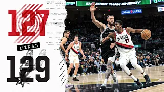 Trail Blazers 127, Spurs 129 | Apr. 6, 2023 | Game Highlights