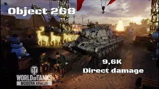 Object 268 in Rio de arena: 9,6K direct damage | World of Tanks