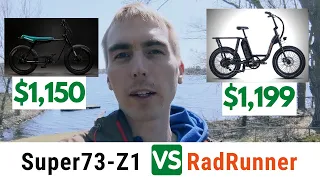 Comparing the Super73-Z1 to the Rad Power Bikes RadRunner 1