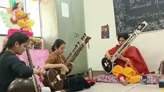 Raag bhimplasi played by BA3rd year students. #classicalmusic