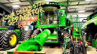 Complete separator recondition! New rotor gets installed in the John Deere S770!