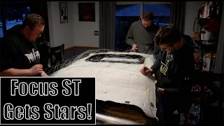 How to install a starlight headliner on a Ford Focus ST | IN DEPTH