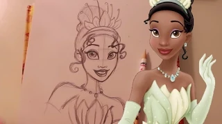 How to Draw TIANA from Disney's Princess and the Frog - @dramaticparrot