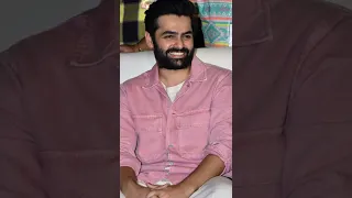 Ram pothineni and. Kriti Shetty at Warrior trailer launch Aadhi pinisetty