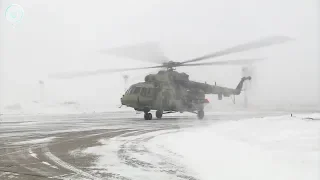 В отдельном вертолётном полку под Новосибирском приступили к практическим занятиям