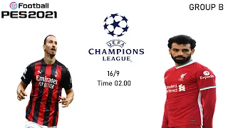 Full Match AC Milan vs Liverpool FC EUFA Champions League 21/22 Group B eFootball Pes 2021